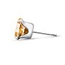 3 Carat Citrine Earrings In Sterling Silver, 8MM Image-4
