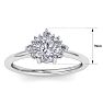 1 Carat Diamond Engagement Ring With Crown In 14 Karat White Gold Image-5