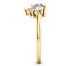 1 Carat Diamond Engagement Ring With Crown In 14 Karat Yellow Gold Image-4