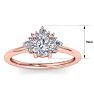 1 Carat Diamond Engagement Ring With Crown In 14 Karat Rose Gold Image-5
