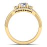 1 1/5 Carat Diamond Bridal Set With Crown In 14 Karat Yellow Gold Image-3