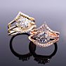 1 1/5 Carat Diamond Bridal Set With Crown In 14 Karat Yellow Gold Image-8