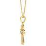 1/14ct Diamond Cross Pendant in 10k Yellow Gold Image-3