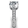 2 1/2 Carat Classic Engagement Ring With 2 Carat Center Diamond In 14K White Gold Image-3