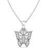 Diamond Butterfly Pendant in 1.4 Karat Gold™ Image-1
