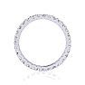 1 Carat Round Diamond Eternity Ring In 14 Karat White Gold, Ring Size 4 Image-3