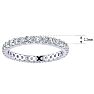 1 Carat Round Diamond Eternity Ring In 14 Karat White Gold, Ring Size 4 Image-4