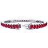 7 Carat Ruby Tennis Bracelet In 14 Karat White Gold, 7 Inches Image-2