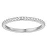 1/4 Carat Moissanite Matching Wedding Band In 14K White Gold Image-1