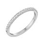 1/4 Carat Moissanite Matching Wedding Band In 14K White Gold Image-2