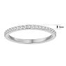 1/4 Carat Moissanite Matching Wedding Band In 14K White Gold Image-5