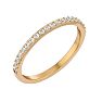 1/4 Carat Moissanite Matching Wedding Band In 14K Yellow Gold Image-2