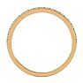 1/4 Carat Moissanite Matching Wedding Band In 14K Yellow Gold Image-3
