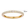 1/4 Carat Moissanite Matching Wedding Band In 14K Yellow Gold Image-5
