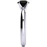 1 Carat Black Diamond Solitaire Engagement Ring In 14 Karat White Gold Image-3