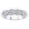 3/4 Carat Moissanite Garland Ring In 14 Karat White Gold Image-1