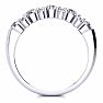 3/4 Carat Moissanite Garland Ring In 14 Karat White Gold Image-3