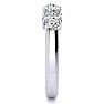 3/4 Carat Moissanite Garland Ring In 14 Karat White Gold Image-4