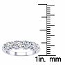 3/4 Carat Moissanite Garland Ring In 14 Karat White Gold Image-5