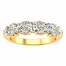 3/4 Carat Moissanite Garland Ring In 14 Karat Yellow Gold Image-1