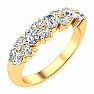3/4 Carat Moissanite Garland Ring In 14 Karat Yellow Gold Image-2