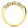 3/4 Carat Moissanite Garland Ring In 14 Karat Yellow Gold Image-3