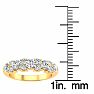 3/4 Carat Moissanite Garland Ring In 14 Karat Yellow Gold Image-5