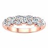 3/4 Carat Moissanite Garland Ring In 14 Karat Rose Gold Image-1