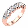 3/4 Carat Moissanite Garland Ring In 14 Karat Rose Gold Image-2