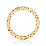 2 Carat Round Diamond Eternity Ring In 14 Karat Yellow Gold, Ring Size 4 Image-3