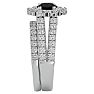 2 1/2 Carat Black Diamond Bridal Set In 14 Karat White Gold Image-4