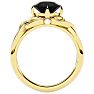 2 Carat Celtic Love Knot Black Diamond Engagement Ring In 14 Karat Yellow Gold Image-3