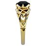 1 1/2 Carat Celtic Love Knot Black Diamond Engagement Ring In 14 Karat Yellow Gold Image-4