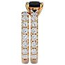 4 Carat Round Black Diamond Bridal Set In 14 Karat Yellow Gold Image-4