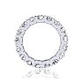 4 Carat Round Diamond Eternity Ring In 14 Karat White Gold, Ring Size 4 Image-3