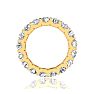4 Carat Round Diamond Eternity Ring In 14 Karat Yellow Gold, Ring Size 4 Image-3