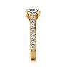 2 1/2 Carat Round Diamond Engagement Ring With 2 Carat Center Diamond In 14K Yellow Gold Image-4