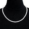 1 Carat Diamond Tennis Necklace, 17 Inches. Beautiful Brand New Diamond Necklace! Image-5