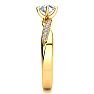 1/2 Carat Lab grown Diamond Engagement Ring In 14 Karat Yellow Gold Image-3