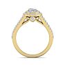 1 3/4 Carat Oval Shape Lab Grown Diamond Ring In 14 Karat Yellow Gold Image-3