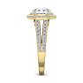 1 3/4 Carat Oval Shape Lab Grown Diamond Ring In 14 Karat Yellow Gold Image-4