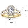 1 3/4 Carat Oval Shape Lab Grown Diamond Ring In 14 Karat Yellow Gold Image-5