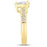 1 Carat Pear Shape Lab Grown Diamond Engagement Ring In 14 Karat Yellow Gold  Image-4