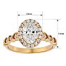 1 3/4 Carat Oval Shape Lab Grown Diamond Engagement Ring In 14 Karat Yellow Gold Image-5