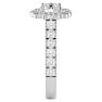 2 Carat Halo Lab Grown Diamond Engagement Ring In 14 Karat White Gold Image-4