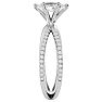 3/4 Carat Marquise Shape Lab Grown Diamond Engagement Ring In 14 Karat White Gold Image-4