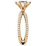 3/4 Carat Marquise Shape Lab Grown Diamond Engagement Ring In 14 Karat Yellow Gold Image-4