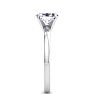 1 Carat Oval Shape Lab Grown Diamond Ring In 14K White Gold, Solitaire Image-4