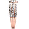 1 1/2 Carat Round Halo Lab Grown Diamond Engagement Ring in 14 Karat Rose Gold Image-4