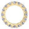 3 3/4 Carat Lab Grown Diamond Eternity Ring In 14 Karat Yellow Gold, Ring Size 5 Image-3